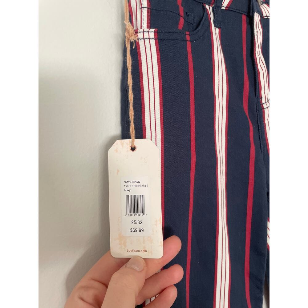 NWT Shyanne Stripe High Rise Flare Jeans Size 25 Western Rodeo - Picture 7 of 11